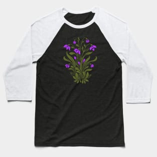 Purple Wildflowers Baseball T-Shirt